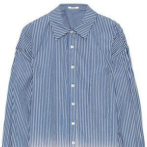 Derek Lam 10 Crosby Striped Ombre Button-Down Shirt
